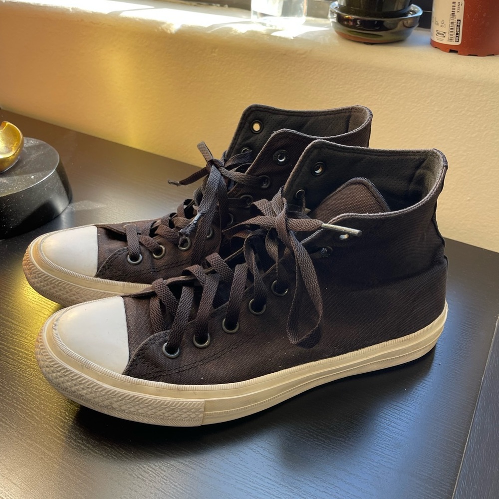 Black Converse All Stars with Lunarlon